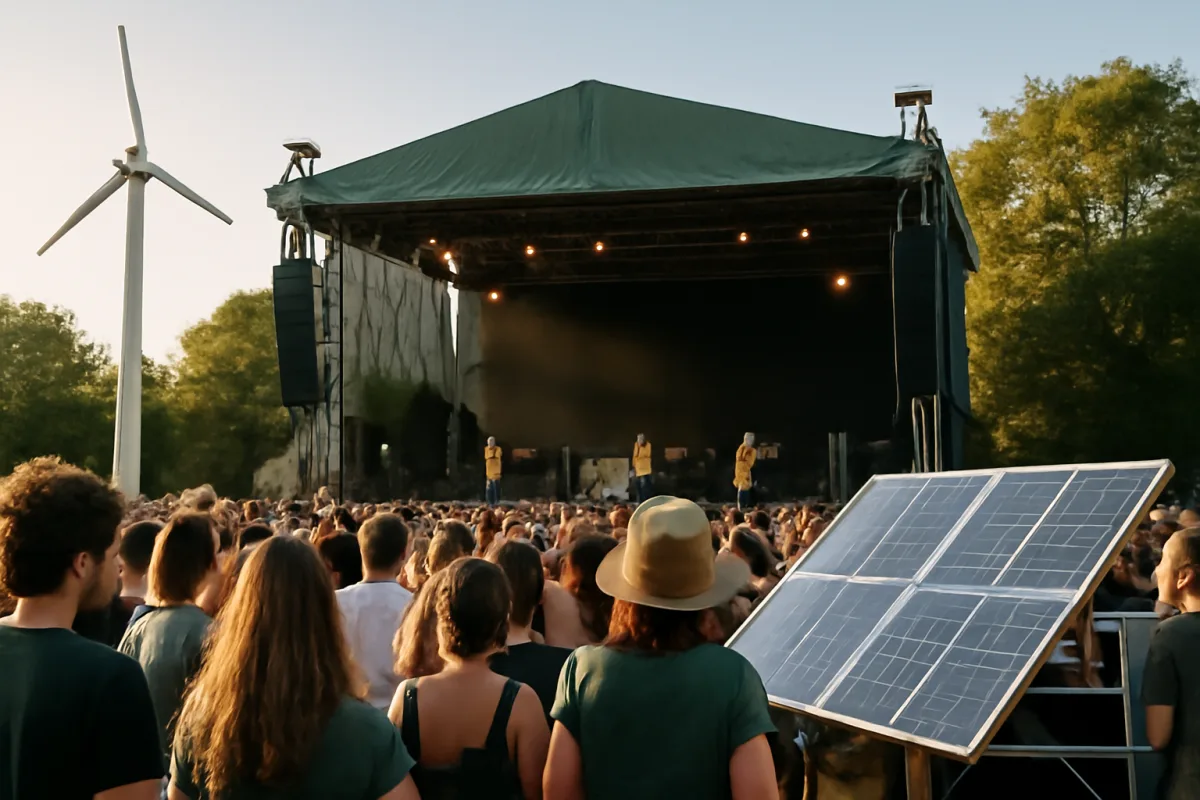 Eventi live sostenibili: le iniziative green che stanno cambiando l’intrattenimento