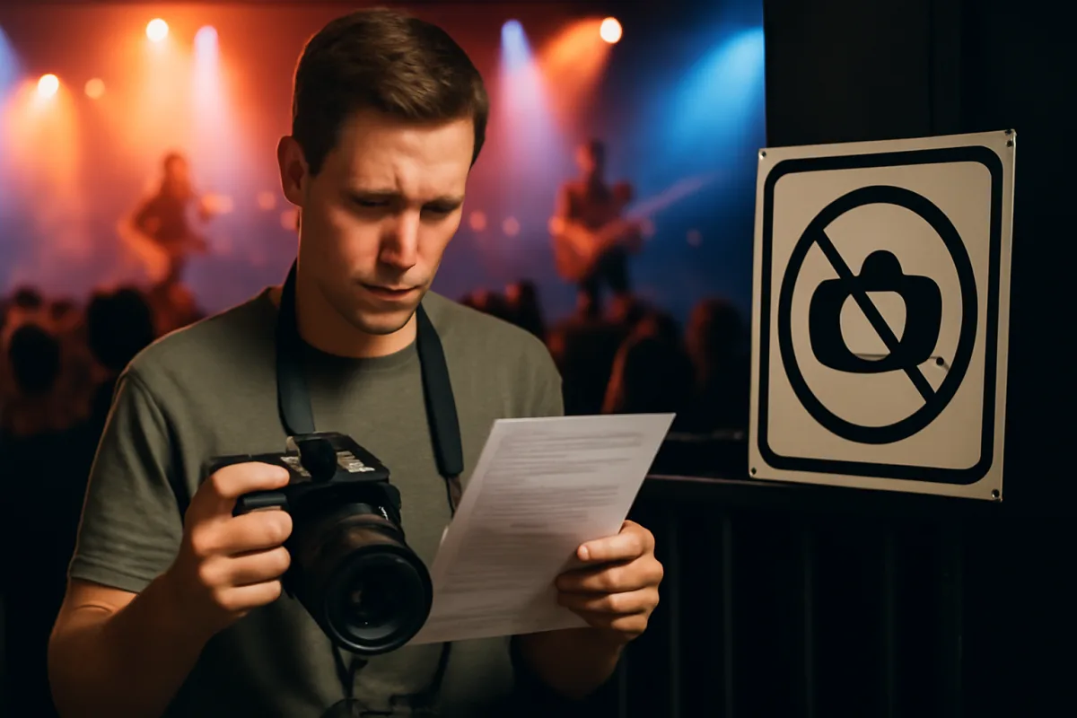 Puoi portare la macchina fotografica a un concerto? Cosa prevede il regolamento e come evitare sanzioni