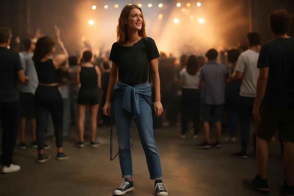 Come vestirsi per un concerto in piedi? Soluzioni pratiche per comfort e stile fino a notte fonda